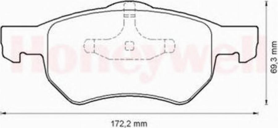 BENDIX 572509B - Kit de plaquettes de frein, frein à disque cwaw.fr