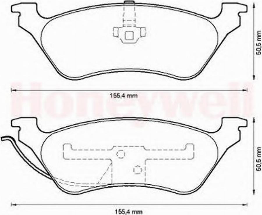 BENDIX 572505 B - Kit de plaquettes de frein, frein à disque cwaw.fr