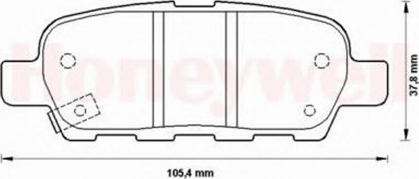 BENDIX 572501B - Kit de plaquettes de frein, frein à disque cwaw.fr