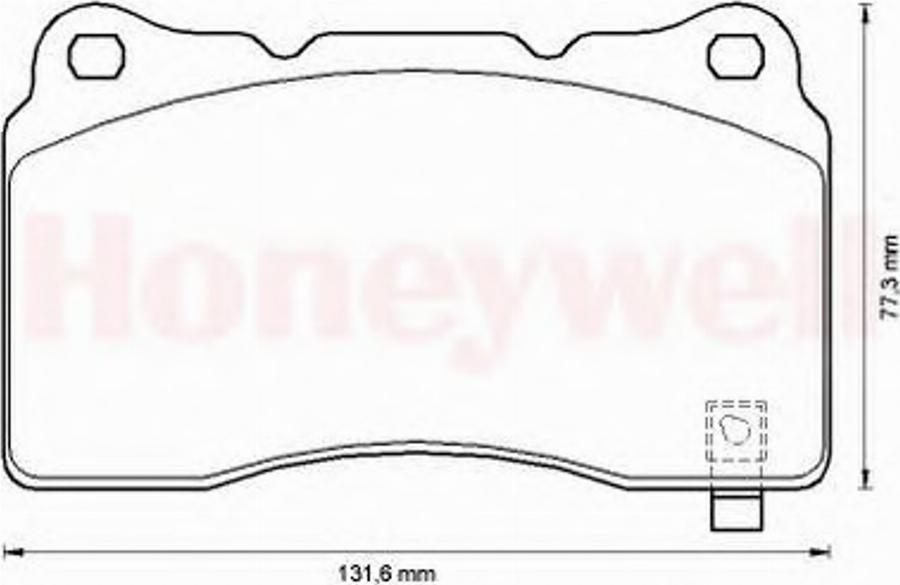 BENDIX 572508B - Kit de plaquettes de frein, frein à disque cwaw.fr