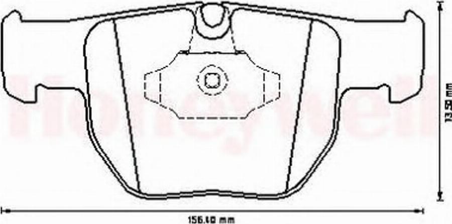 BENDIX 572507B - Kit de plaquettes de frein, frein à disque cwaw.fr