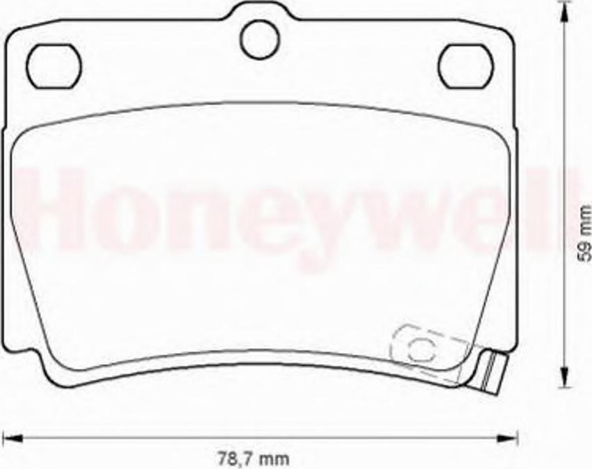 BENDIX 572519B - Kit de plaquettes de frein, frein à disque cwaw.fr