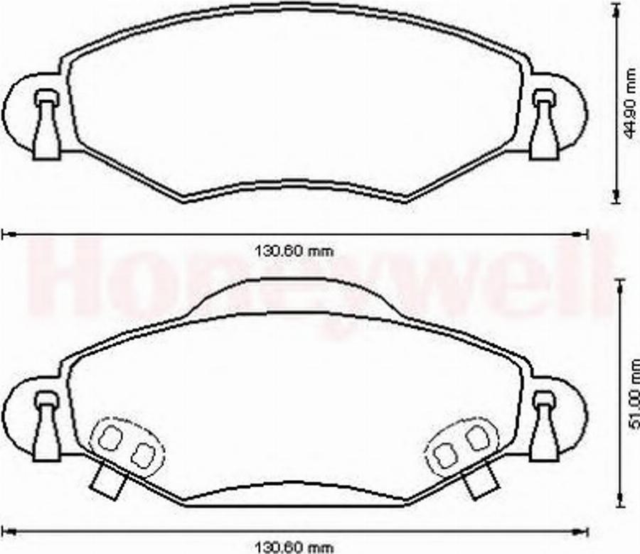 BENDIX 572510B - Kit de plaquettes de frein, frein à disque cwaw.fr