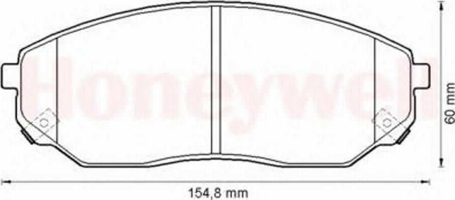 BENDIX 572511B - Kit de plaquettes de frein, frein à disque cwaw.fr