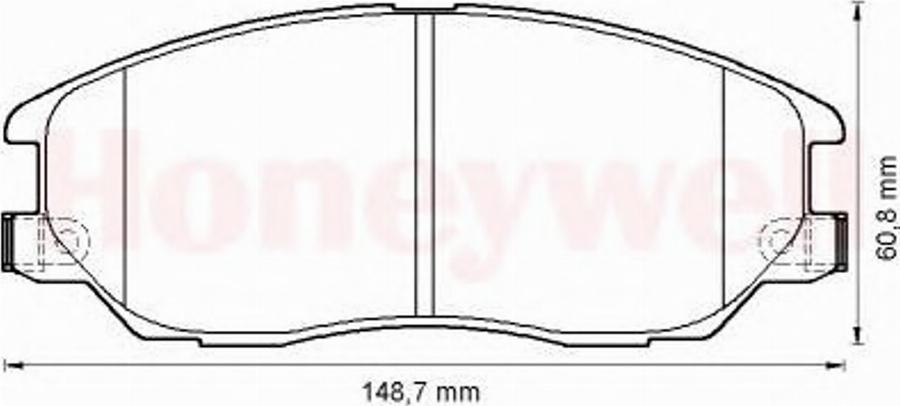 BENDIX 572518B - Kit de plaquettes de frein, frein à disque cwaw.fr