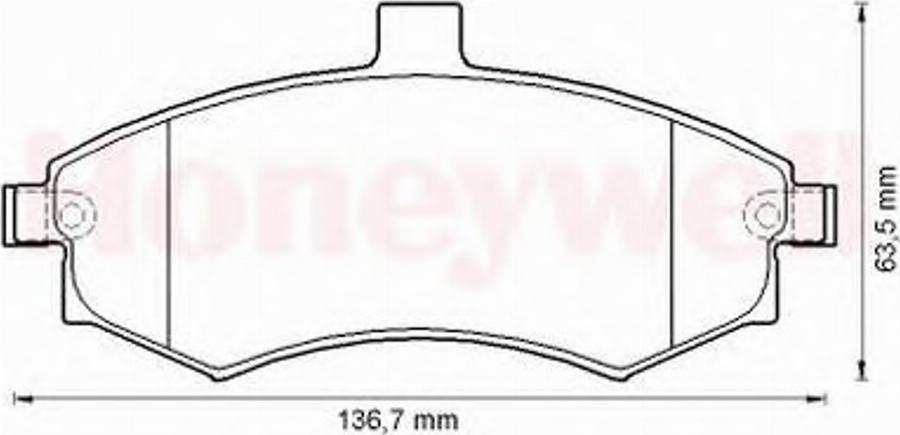 BENDIX 572513 B - Kit de plaquettes de frein, frein à disque cwaw.fr