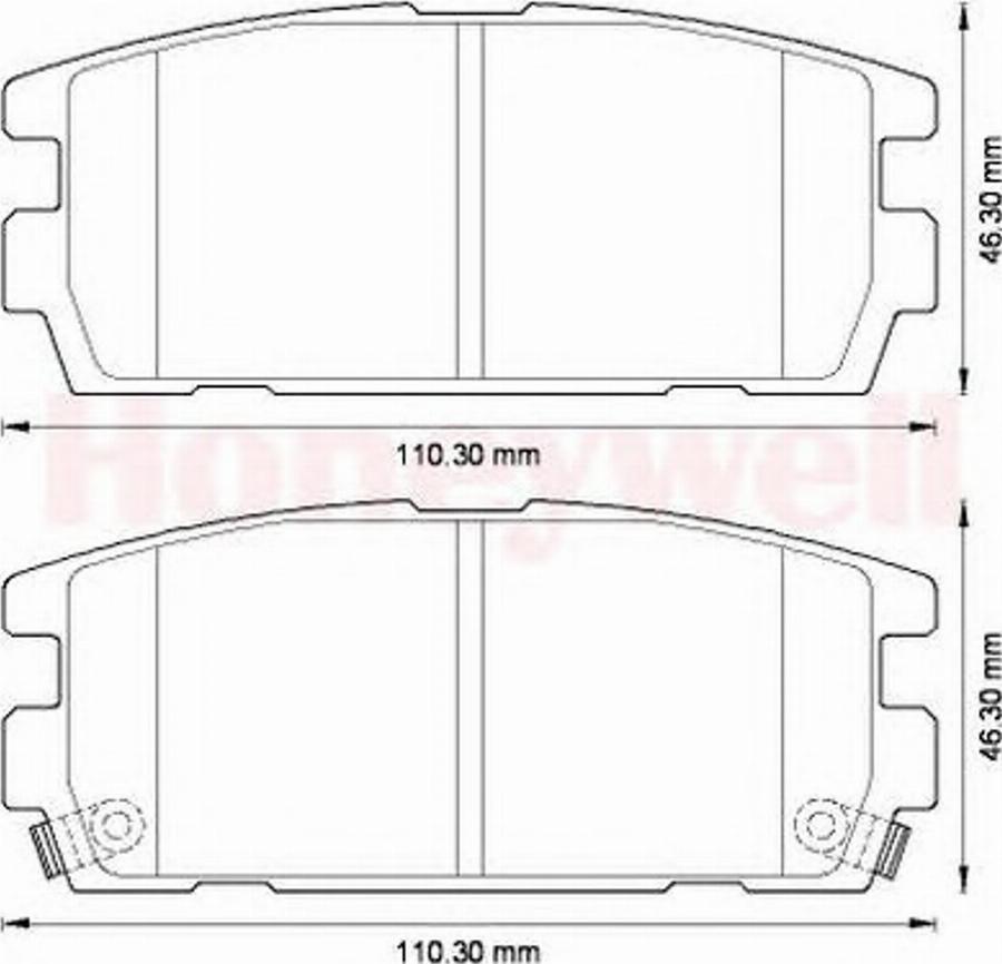 BENDIX 572581B - Kit de plaquettes de frein, frein à disque cwaw.fr