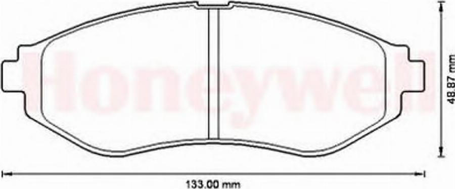 BENDIX 572539B - Kit de plaquettes de frein, frein à disque cwaw.fr