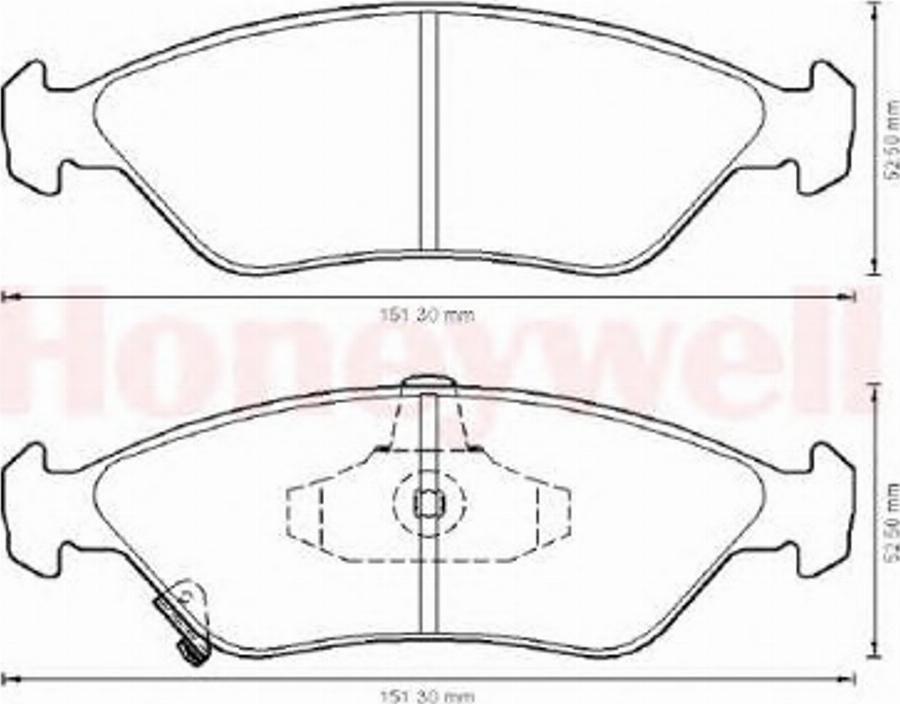 BENDIX 572531B - Kit de plaquettes de frein, frein à disque cwaw.fr