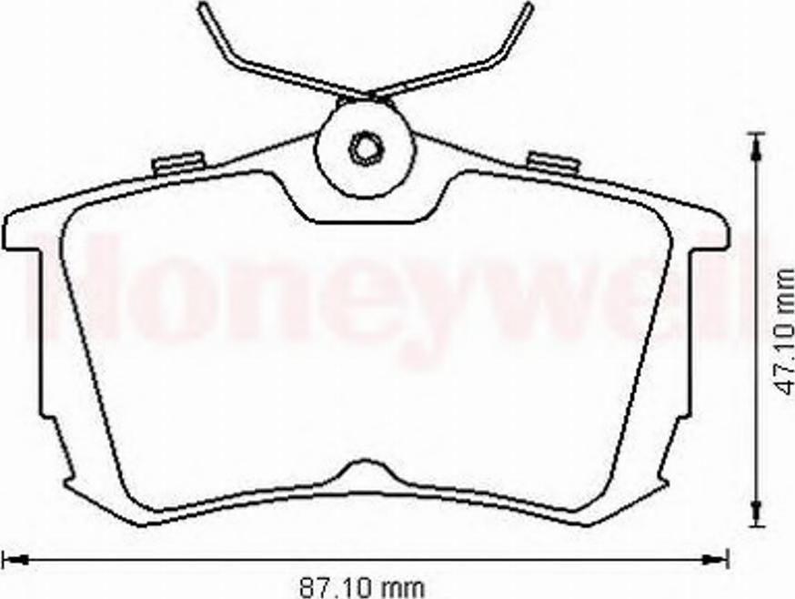 BENDIX 572520B - Kit de plaquettes de frein, frein à disque cwaw.fr