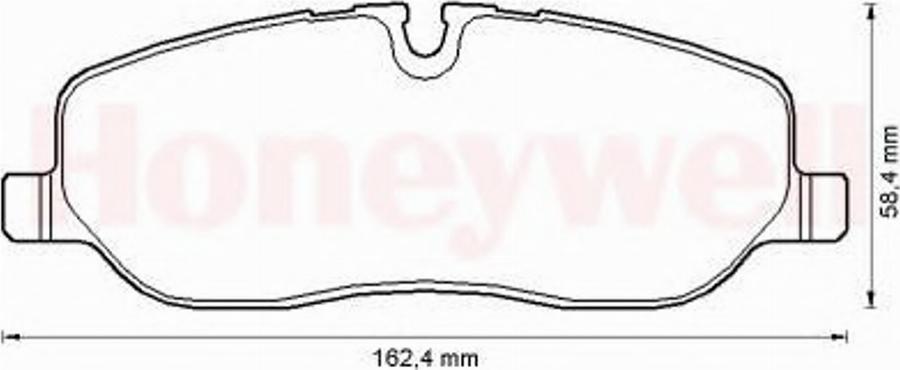 BENDIX 572521B - Kit de plaquettes de frein, frein à disque cwaw.fr