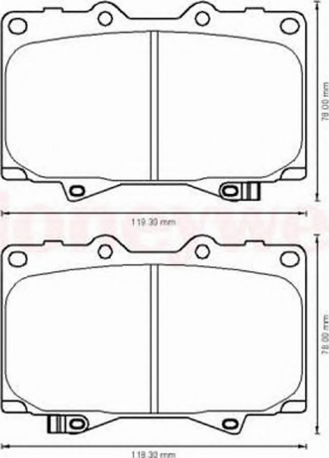 BENDIX 572528B - Kit de plaquettes de frein, frein à disque cwaw.fr