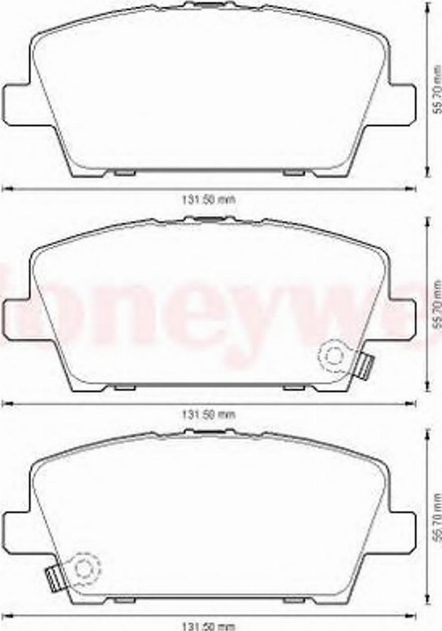 BENDIX 572579B - Kit de plaquettes de frein, frein à disque cwaw.fr