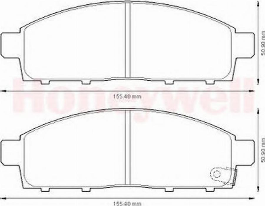 BENDIX 572574B - Kit de plaquettes de frein, frein à disque cwaw.fr