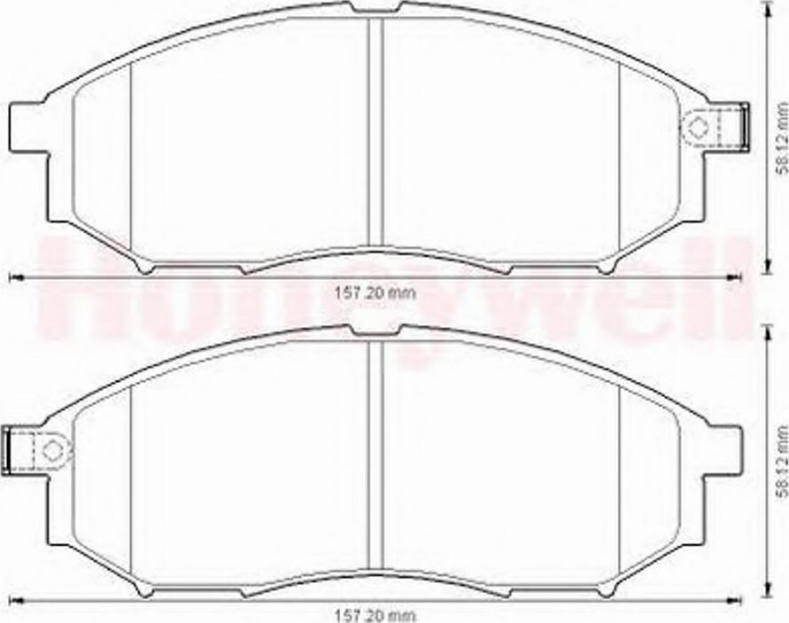 BENDIX 572575 B - Kit de plaquettes de frein, frein à disque cwaw.fr