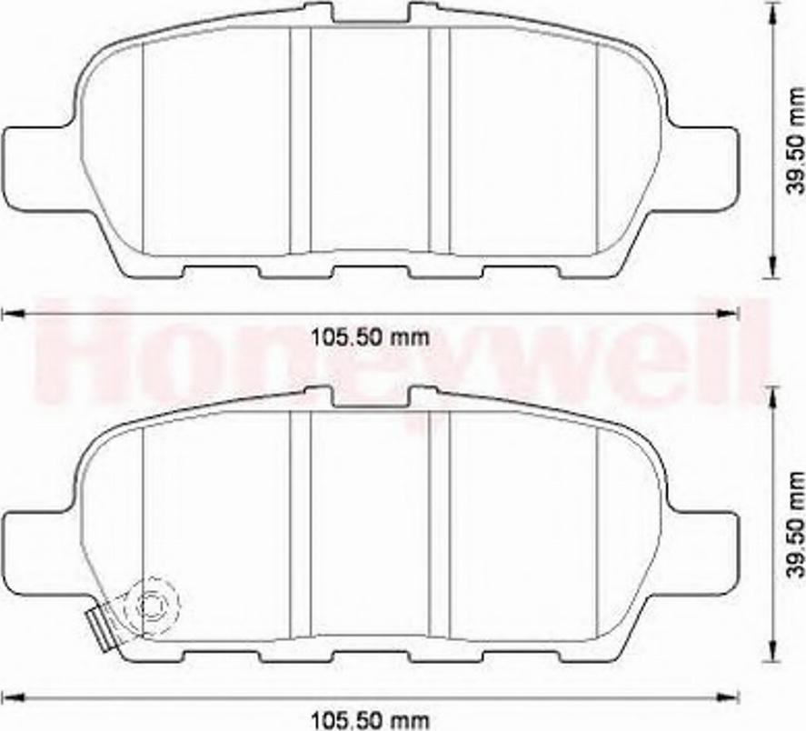 BENDIX 572573B - Kit de plaquettes de frein, frein à disque cwaw.fr