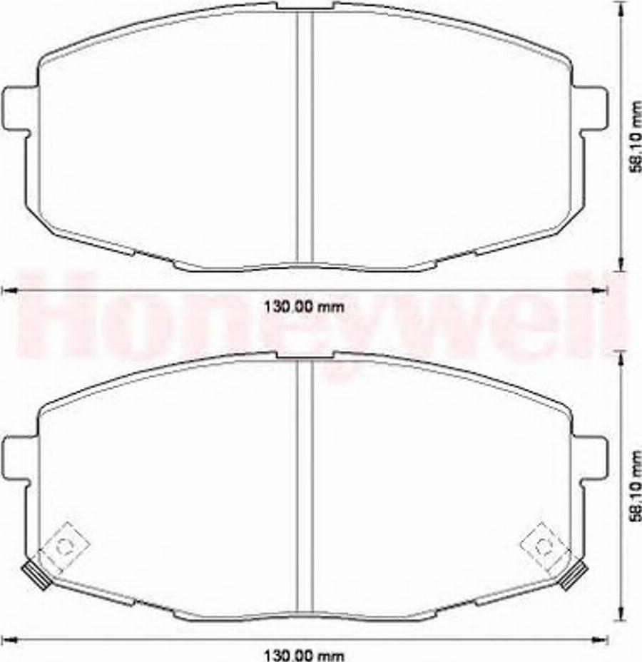 BENDIX 572577B - Kit de plaquettes de frein, frein à disque cwaw.fr