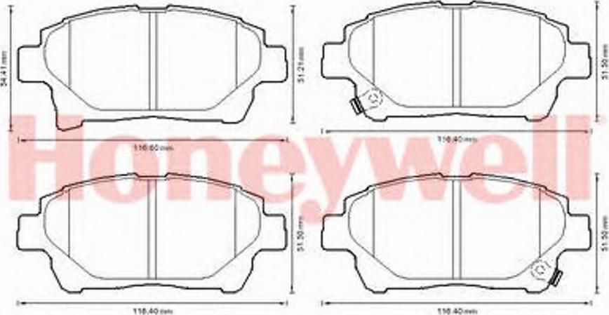 BENDIX 572618B - Kit de plaquettes de frein, frein à disque cwaw.fr