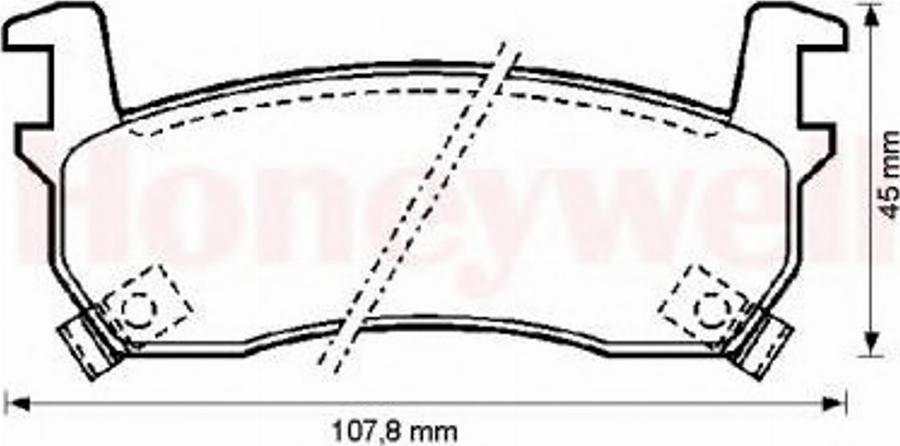 BENDIX 572190B - Kit de plaquettes de frein, frein à disque cwaw.fr