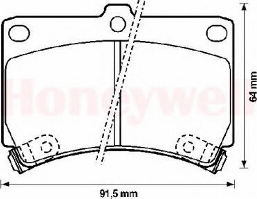 BENDIX 572145B - Kit de plaquettes de frein, frein à disque cwaw.fr