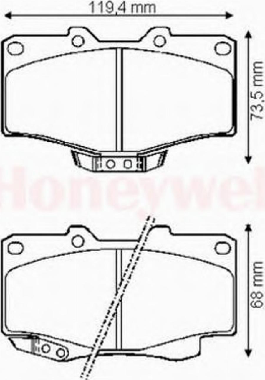 BENDIX 572140B - Kit de plaquettes de frein, frein à disque cwaw.fr