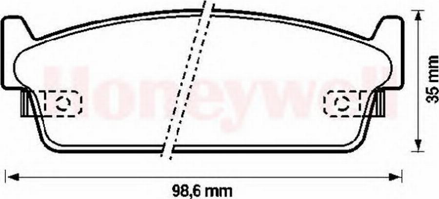 BENDIX 572153B - Kit de plaquettes de frein, frein à disque cwaw.fr