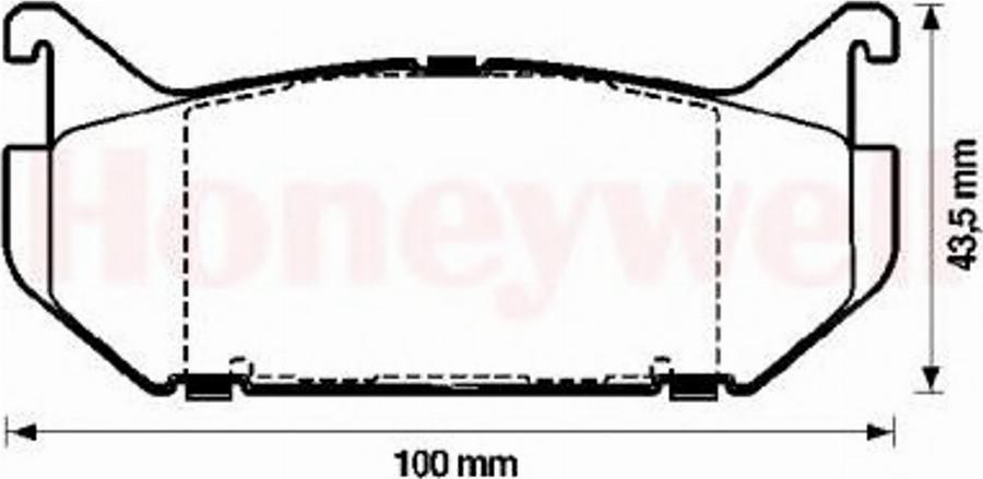 BENDIX 572161B - Kit de plaquettes de frein, frein à disque cwaw.fr