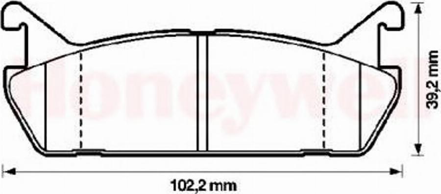 BENDIX 572163B - Kit de plaquettes de frein, frein à disque cwaw.fr