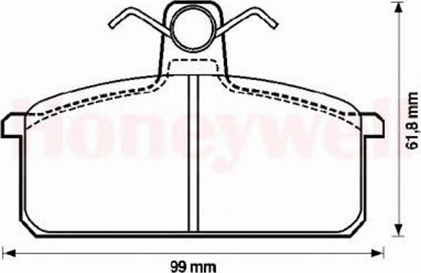 BENDIX 572104B - Kit de plaquettes de frein, frein à disque cwaw.fr