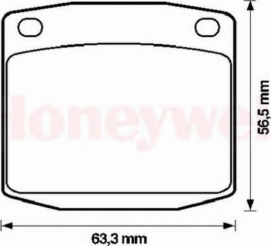 BENDIX 572107B - Kit de plaquettes de frein, frein à disque cwaw.fr