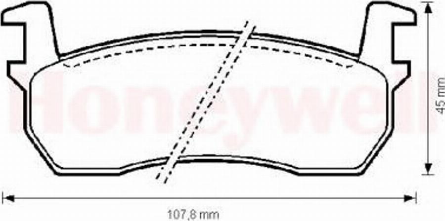 BENDIX 572189 B - Kit de plaquettes de frein, frein à disque cwaw.fr