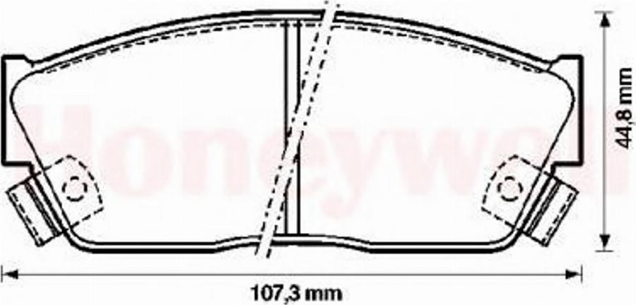 BENDIX 572181B - Kit de plaquettes de frein, frein à disque cwaw.fr