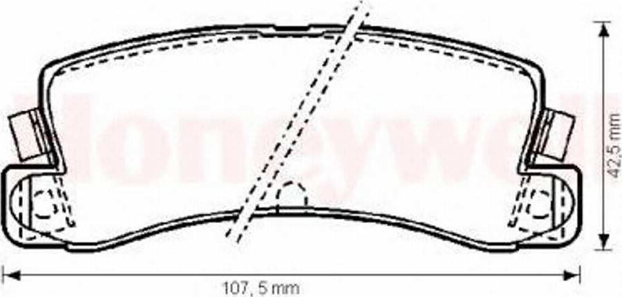 BENDIX 572182B - Kit de plaquettes de frein, frein à disque cwaw.fr