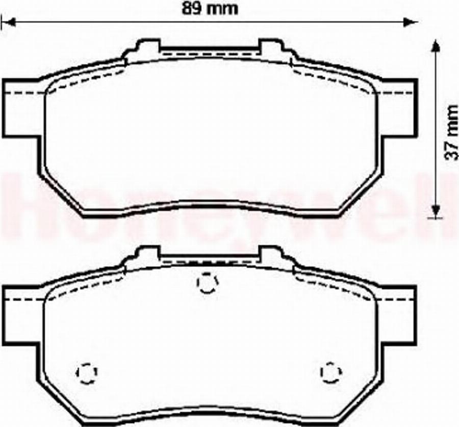 BENDIX 572134B - Kit de plaquettes de frein, frein à disque cwaw.fr