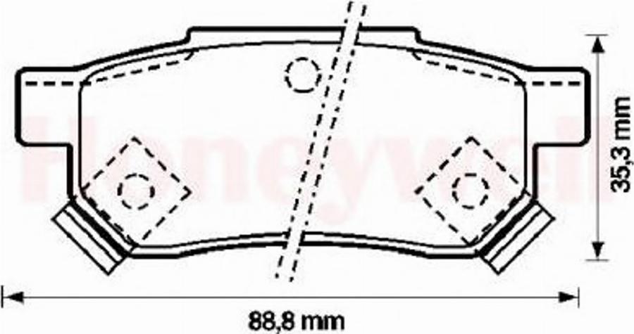 BENDIX 572136B - Kit de plaquettes de frein, frein à disque cwaw.fr