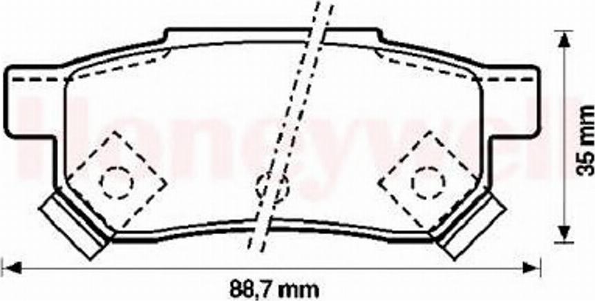 BENDIX 572137B - Kit de plaquettes de frein, frein à disque cwaw.fr