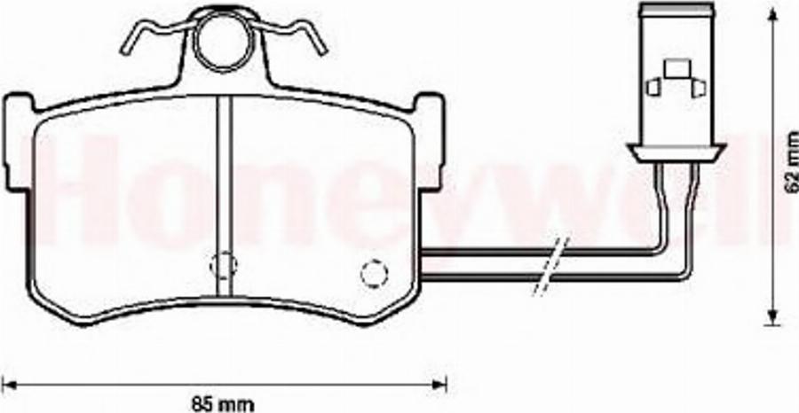 BENDIX 572124B - Kit de plaquettes de frein, frein à disque cwaw.fr