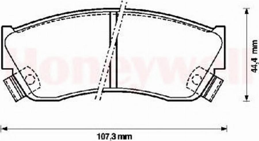 BENDIX 572179B - Kit de plaquettes de frein, frein à disque cwaw.fr