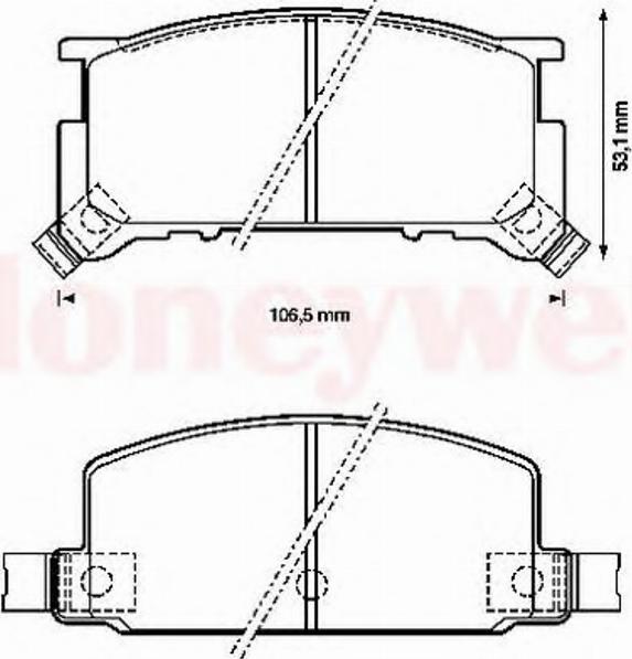 BENDIX 572172B - Kit de plaquettes de frein, frein à disque cwaw.fr