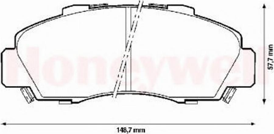 BENDIX 572393B - Kit de plaquettes de frein, frein à disque cwaw.fr