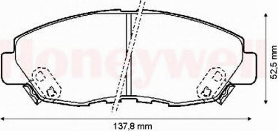 BENDIX 572349B - Kit de plaquettes de frein, frein à disque cwaw.fr