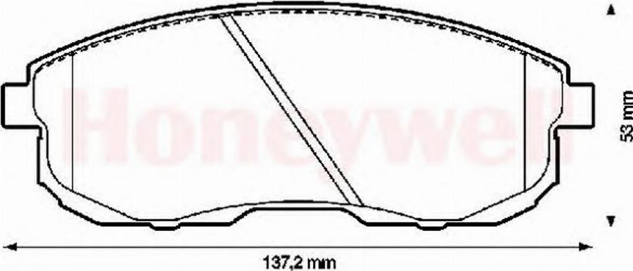 BENDIX 572345B - Kit de plaquettes de frein, frein à disque cwaw.fr