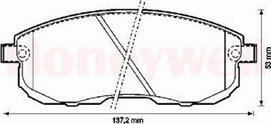 BENDIX 572346B - Kit de plaquettes de frein, frein à disque cwaw.fr