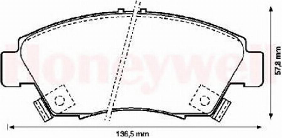 BENDIX 572340B - Kit de plaquettes de frein, frein à disque cwaw.fr