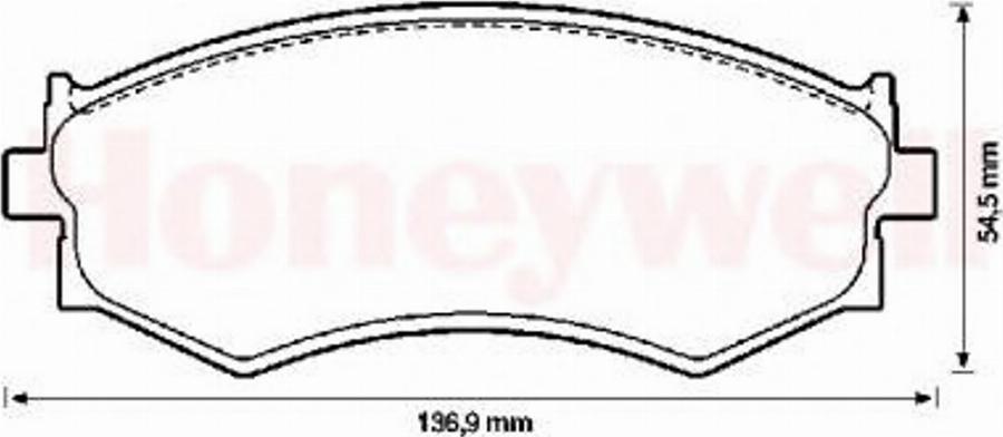 BENDIX 572343B - Kit de plaquettes de frein, frein à disque cwaw.fr