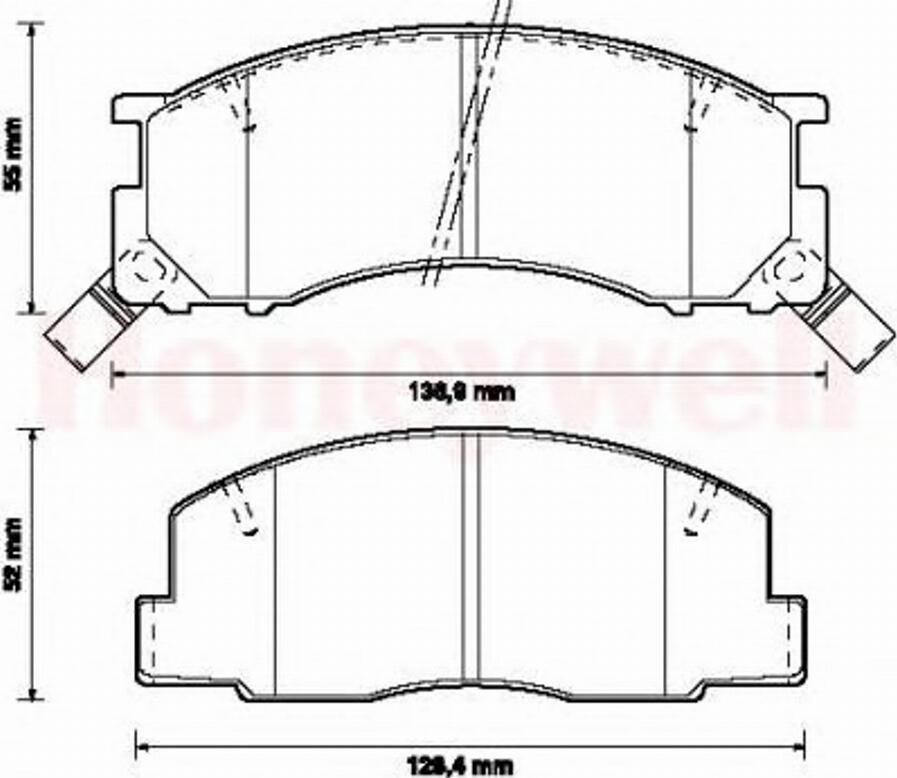 BENDIX 572342B - Kit de plaquettes de frein, frein à disque cwaw.fr