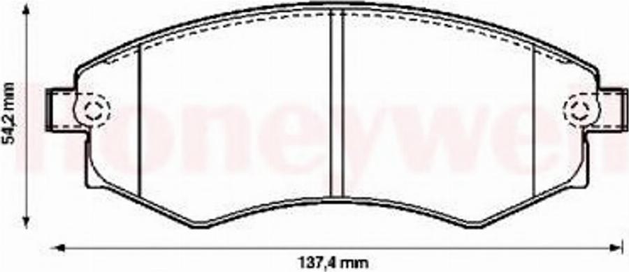 BENDIX 572347B - Kit de plaquettes de frein, frein à disque cwaw.fr