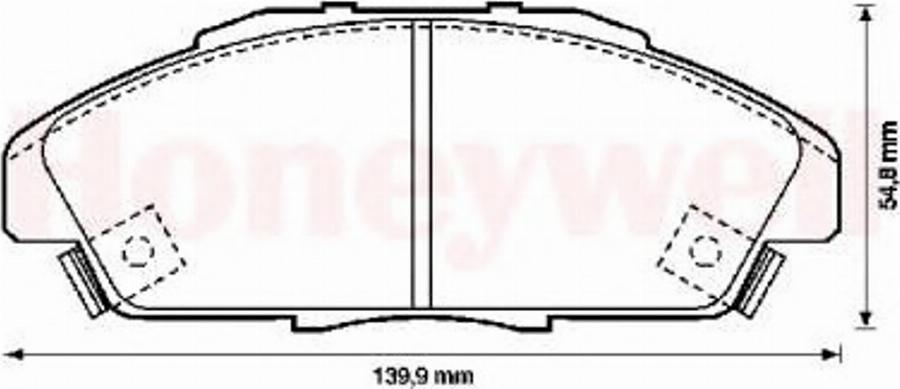 BENDIX 572354B - Kit de plaquettes de frein, frein à disque cwaw.fr