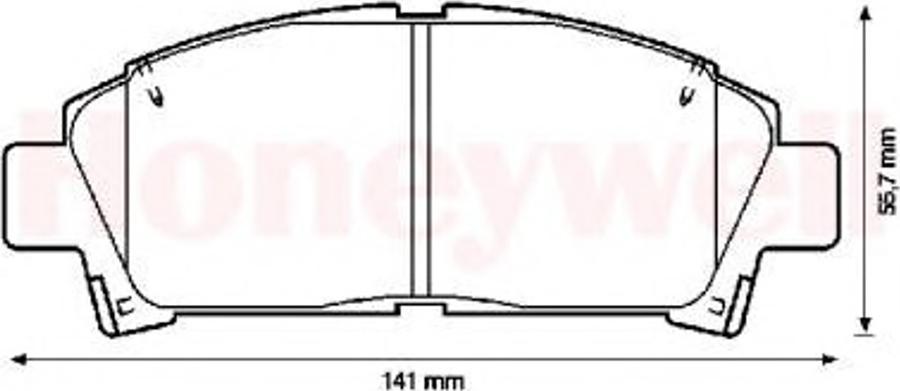 BENDIX 572357B - Kit de plaquettes de frein, frein à disque cwaw.fr