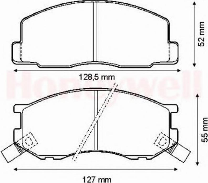 BENDIX 572304B - Kit de plaquettes de frein, frein à disque cwaw.fr